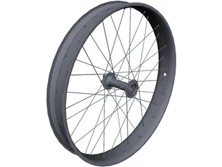 Fatbike Rim Rear CAD 3D Model