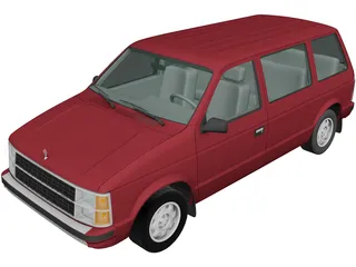 Dodge Caravan (1984) 3D Model