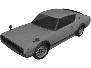 Datsun 240K-GT (1972) 3D Model 3D Preview
