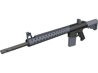 AR-10 3D Model