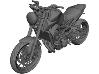 Motorbike 3D Model 3D Preview