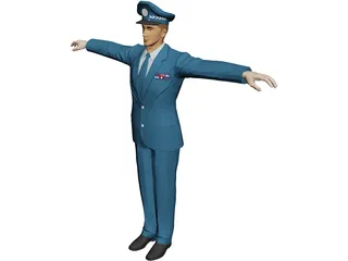 USAF Officer 3D Model