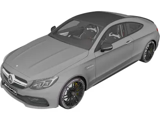 Mercedes-AMG C63S Coupe (2016) 3D Model