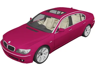 BMW 740Li (2006) 3D Model