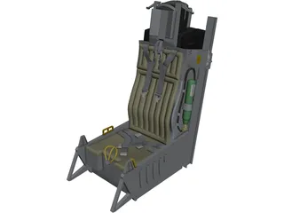 Aces II Seat 3D Model