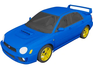 Subaru Impreza WRX STi (2001) 3D Model