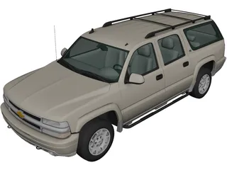 Chevrolet Suburban LT (2005) 3D Model 3D Preview