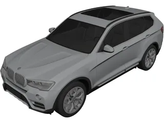 BMW X3 (2015) 3D Model