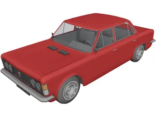 Fiat 125P 3D Model 3D Preview