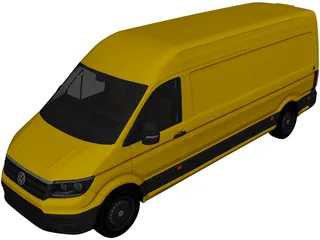 Volkswagen Crafter Cargo (2017) 3D Model 3D Preview