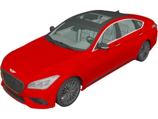 Genesis G80 Sport (2019) 3D Model