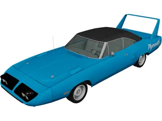 Plymouth Road Runner Superbird (1970) 3D Model