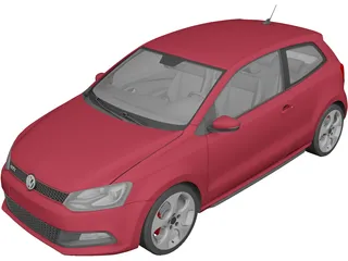 Volkswagen Polo GTI (2012) 3D Model