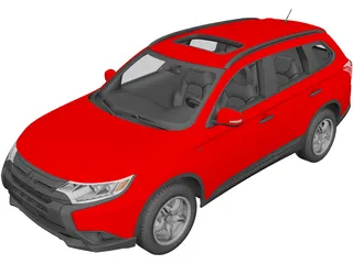 Mitsubishi Outlander GT 3D Model