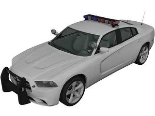 Dodge Charger Police (2011) 3D Model