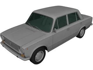 Fiat 124 (1966) 3D Model 3D Preview