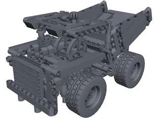 Lego Technic 42035 Mining Truck (2015) CAD 3D Model