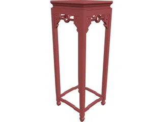 Decorative Table 3D Model