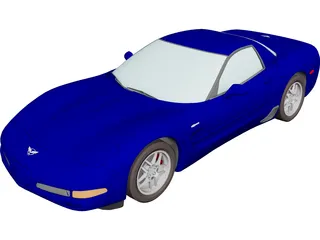 Chevrolet Corvette Z06 (2001) 3D Model