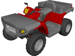 Polaris Sportsman 500 ATV 3D Model 3D Preview
