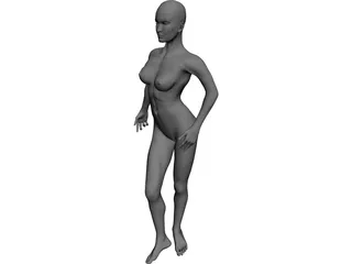 Woman Standing 3D Model