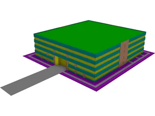 Microchip Office Building 3D Model