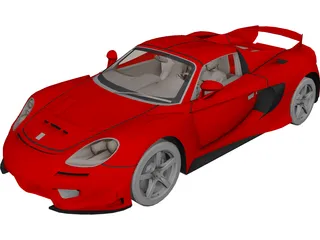 Porsche Carrera GT [Tuned] 3D Model