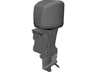 Outboard Motor Yamaha 40HP 3D Model