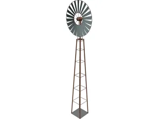 Farm Wind Mill 3D Model