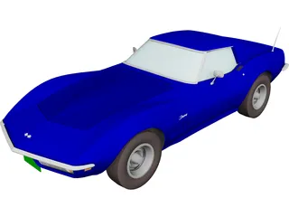 Chevrolet Corvette (1968) 3D Model