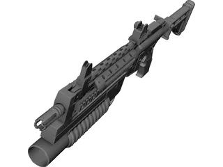 Lr3000 Assault Rifle  3D Model 3D Preview