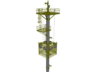 Well Caisson Deck 3D Model