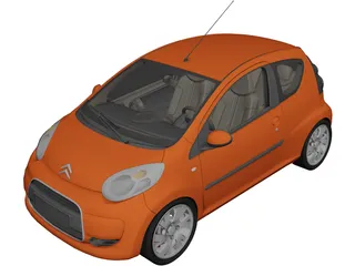 Citroen C1 (2010) 3D Model 3D Preview
