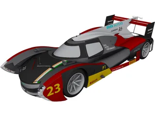 Tata Lemans LMP1 Concept 3D Model