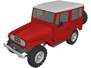 Toyota Land Cruiser FJ40 3D Model