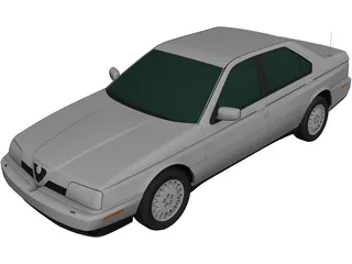 Alfa Romeo 164 LS (1994) 3D Model 3D Preview