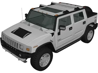 Hummer H2 (2011) 3D Model