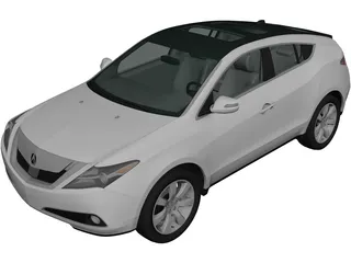 Acura ZDX (2012) 3D Model 3D Preview