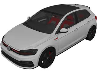 Volkswagen Polo GTI (2018) 3D Model