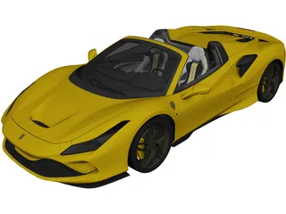 Ferrari F8 Spider (2020) 3D Model