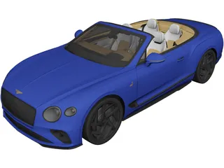 Bentley Continental GT Convertible (2020) 3D Model