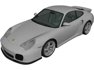 Porsche 991 [996] Turbo Coupe (2000) 3D Model 3D Preview