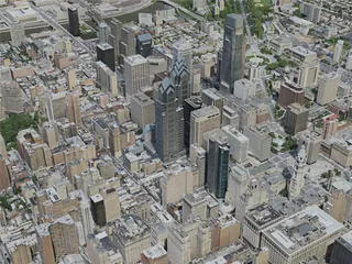 Philadelphia City, USA (2020) 3D Model