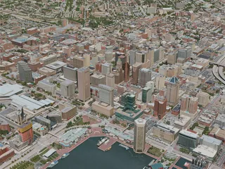 Baltimore City, USA (2020) 3D Model