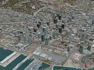 San Diego City, USA (2020) 3D Model