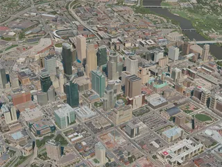 Minneapolis City, USA (2020) 3D Model