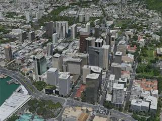 Honolulu City, HI, USA (2020) 3D Model