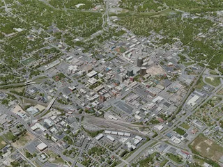 Greensboro City, USA (2020) 3D Model