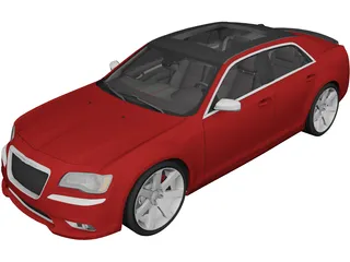 Chrysler 300C SRT8 (2011) 3D Model 3D Preview