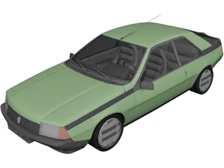 Renault Fuego (1980) 3D Model